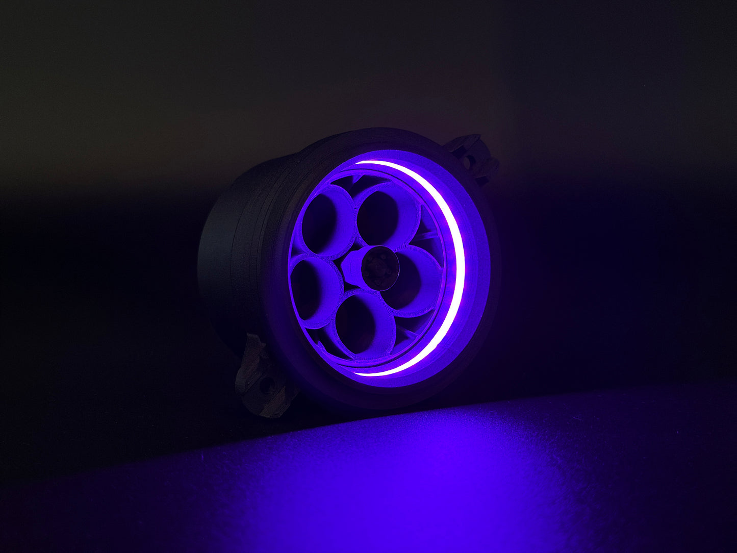 GlowVent Aerospace Black, custom air vent for Mazda MX5 NC