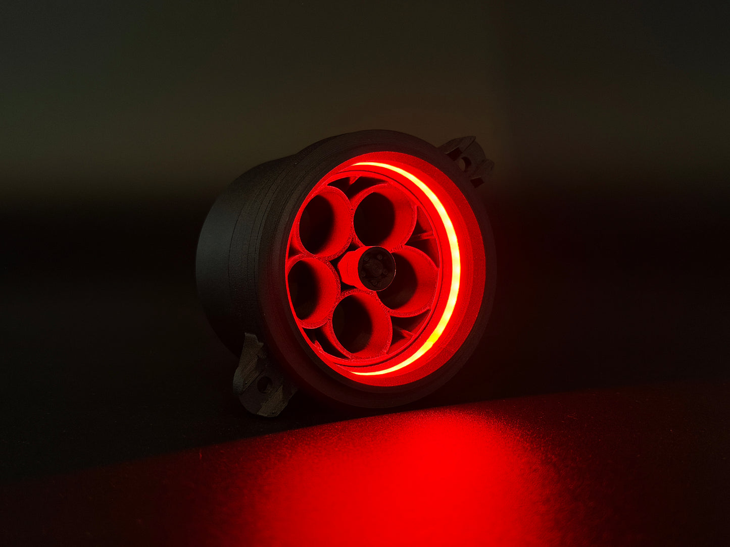 GlowVent Aerospace Black, custom air vent for Mazda MX5 NC