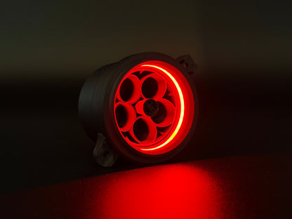 GlowVent Aerospace Black, custom air vent for Mazda MX5 NC