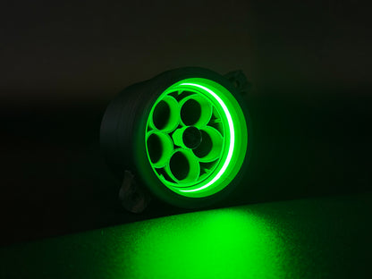 GlowVent Aerospace Black, custom air vent for Mazda MX5 NC