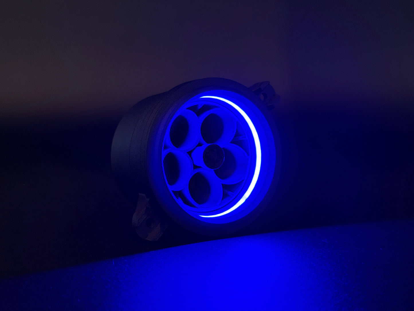 GlowVent Aerospace Black, custom air vent for Mazda MX5 NC