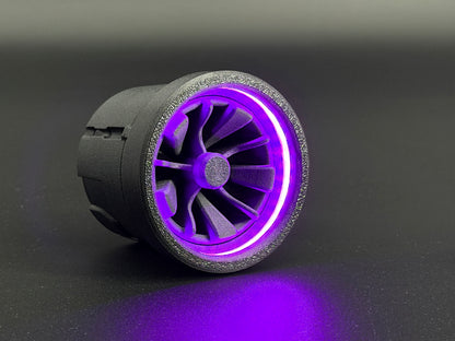 GlowVent Reforged, gen. II maßgefertigte modulare Lüftungsdüse für Mazda MX5 NA / NB