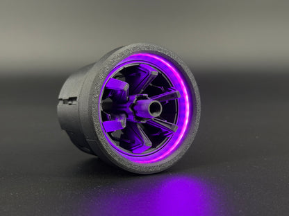 GlowVent T1K, gen II custom modular air vent for Mazda MX5 NA / NB