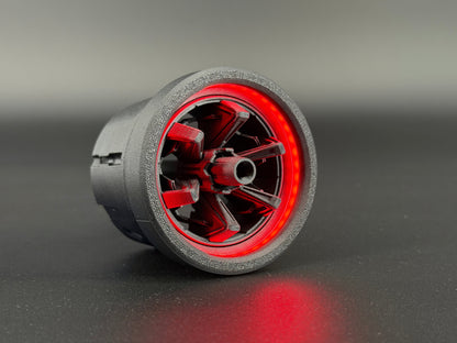 GlowVent T1K, gen II custom modular air vent for Mazda MX5 NA / NB