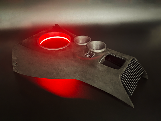 GlowCore One Black, custom center console for Mazda MX5 NB / NBFL