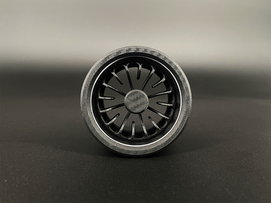 GlowVent Heart Black, custom air vent for Mazda MX5 NB / NBFL