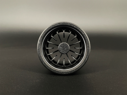 GlowVent Heart Black, custom air vent for Mazda MX5 NB / NBFL